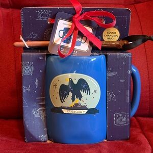 Harry Potter Ravenclaw Color Changing Mug With Wand Stirrer Gift Set NEW